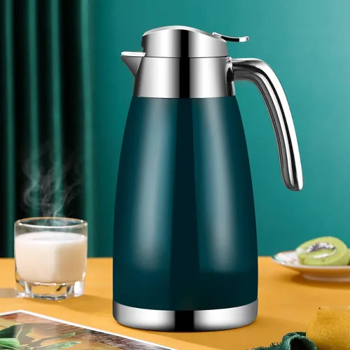Vista 9 de Jarra térmica de café de 77 onzas con pantalla de temperatura, acero inoxidable 304, doble pared al vacío, jarra aislada, jarra de té para mantener
