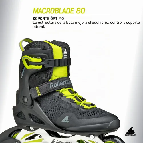 Vista 4 de Rollerblade Macroblade 80 - Patines en línea para hombre y adulto, patines en línea de rendimiento