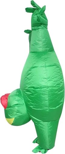Vista 3 de IRETG Disfraz inflable para adultos, disfraz divertido de animales inflables de Halloween para festival, desfile, cosplay, fiesta, vestido de lujo