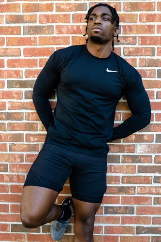 Vista 6 de SHBA Movement Men's 7" Stretch Fitted Workout Shorts with Liner - Lightweight Training Running Gym Pants with Pockets