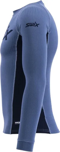 Vista 3 de Swix RaceX Bodywear - Camiseta de manga larga elástica en 4 direcciones que absorbe la humedad, de secado rápido, sin rozaduras, para hombre