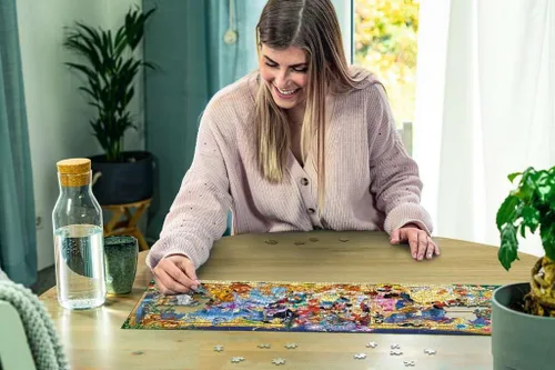 Vista 3 de Rompecabezas panorámico de Disney de Ravensburger, 1000 piezas