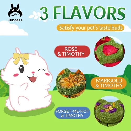 Vista 5 de 50-60 PCS Natural Rabbit Chew Toys, Treats, Timothy Sticks, Apple Sticks, Sweet Bamboo for Guinea Pig, Hamster, Chinchilla, Rat, Small Animals