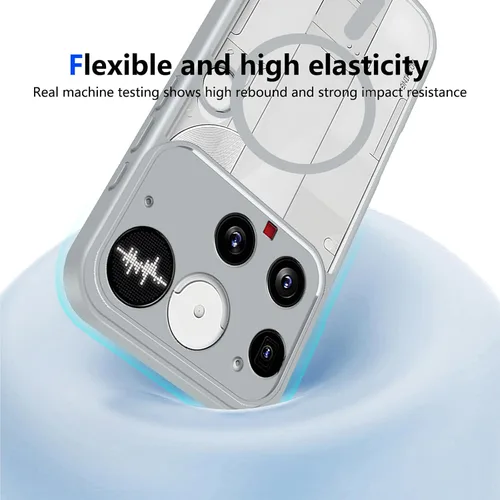 Vista 692 de Funda magnética transparente compatible con Xiaomi 17T, color negro 2 en 1 PC + TPU cubierta de teléfono a prueba de golpes, carcasa protectora