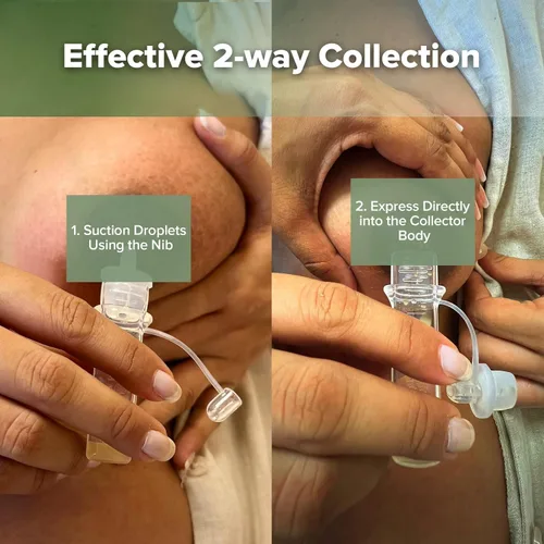 Vista 5 de haakaa Colostrum Collector Kit for Collecting & Newborn Feeding, 4ml-2pcs