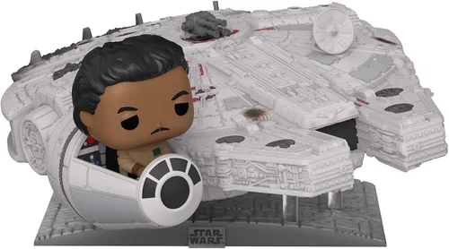 Vista 2 de Funko ¡Pop! Ride Super Deluxe: Star Wars - Lando Calrissian en El Halcón Milenario (Convención Galáctica Compartida, Exclusivo de Amazon)