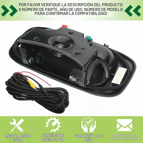 Vista 7 de Cámara de respaldo con manija de puerta trasera Cámara de visión trasera con manija de cierre de puerta Compatible con 1999-2007 Chevrolet Chevy