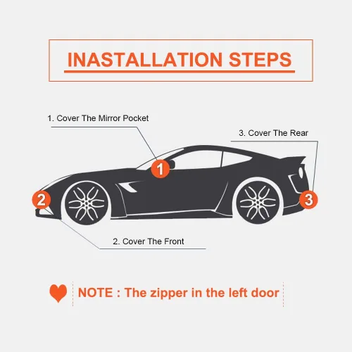 Vista 7 de Kayme Hatchback - Funda impermeable para todo tipo de clima (hasta 177 pulgadas) Protects cars from outdoor UV exposure, blocks blowing dust and