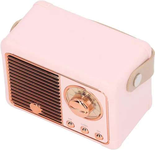 Vista 4 de ZJchao Altavoz portátil mini compacto inalámbrico retro diseño incorporado tarjeta radio alta capacidad batería ligero para viajes al aire libre