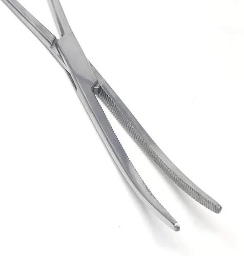 Vista 2 de Abrazaderas de bloqueo de acero inoxidable con pinzas curvadas dentadas completas de 12" para trabajos pesados