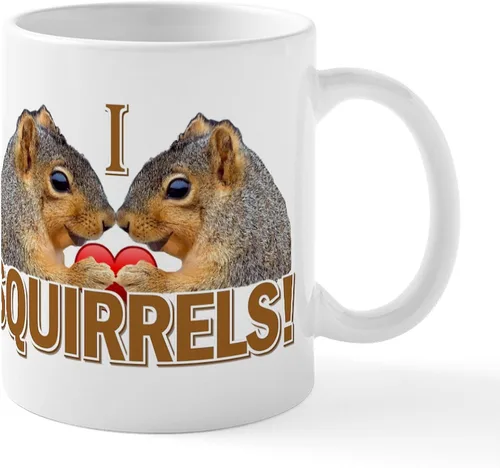 Vista 75 de CafePress Taza navideña de ardilla de 11 oz (11.0 fl oz) taza de café de cerámica
