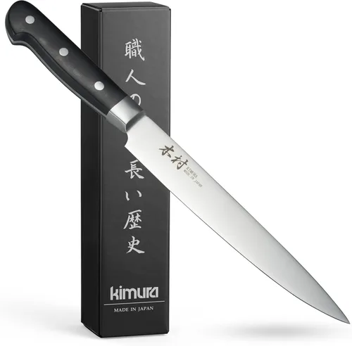 Vista 14 de Kimura Cuchillo de pelar, [fabricado en Japón], cuchillo de chef profesional de 3.5 pulgadas, cuchillos de cocina de acero inoxidable de molibdeno
