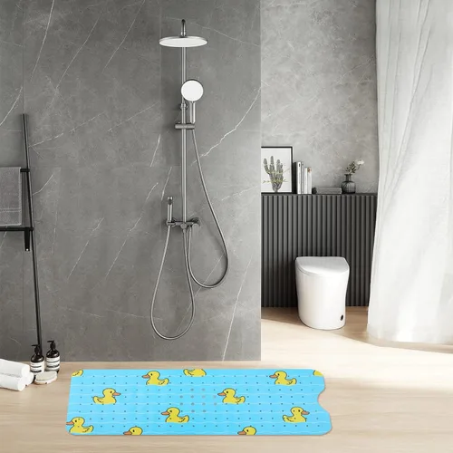 Vista 6 de Alfombra de Bañera Antideslizante Tapete de Ducha para Niños Adultos y Ancianos 40X16 Pulgadas Extra Largo Tapetes de Baño Antideslizantes