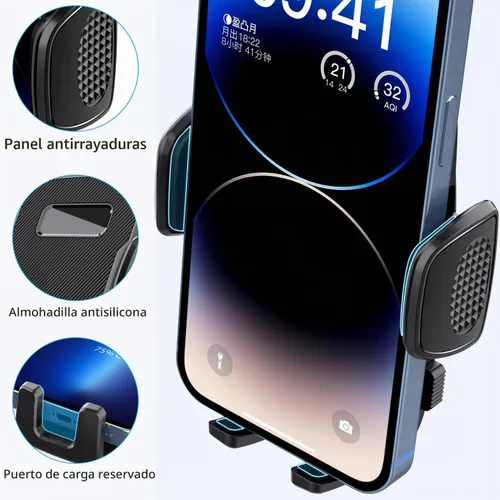 Vista 6 de Cellet Soporte para tablero de automóvil, soporte para teléfono inteligente 3M, soporte para teléfono celular compatible con iPhone 16 Pro Max