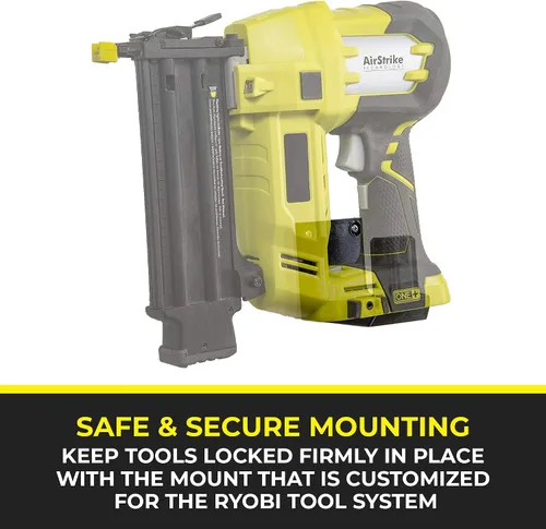 Vista 2 de Spartan Mounts Soporte de herramienta para herramientas eléctricas Ryobi Gancho de almacenamiento de pared Práctico organizador de garaje
