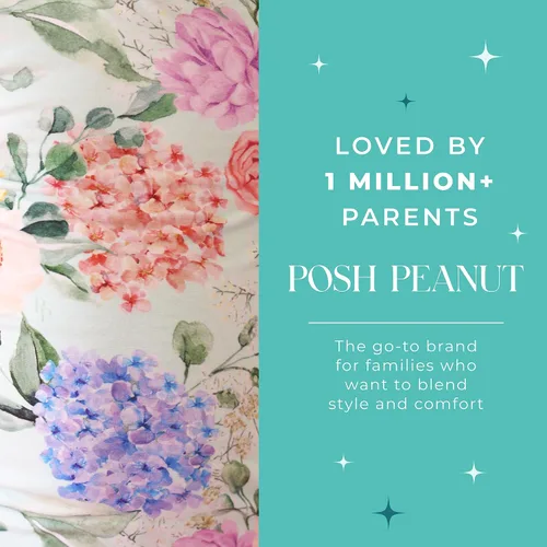 Vista 80 de Posh Peanut Pijamas para niñas, suaves, de viscosa de bambú para niños, pijamas a juego de manga larga para niñas