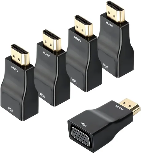 Vista 9 de Convertidor adaptador HDMI a VGA, cable macho a hembra de 1080P