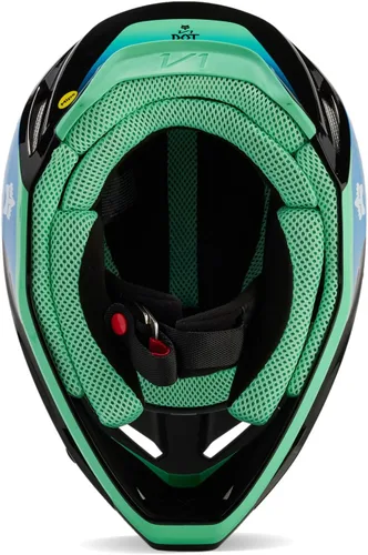 Vista 8 de Fox Racing Casco unisex para motocross V1, negro/azul, XL
