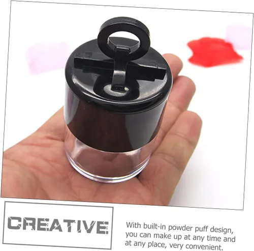 Vista 7 de Beaupretty Soplo portátil hermético del polvo del maquillaje de la caja del polvo de los cosméticos con el envase vacío