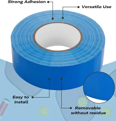 Vista 5 de Outdoor Pickleball Court Tape, 2in x 230FT Pickleball Tape Lines for Indoor Outdoor Sports Court Fast Marking, Such as Badminton, Tennis