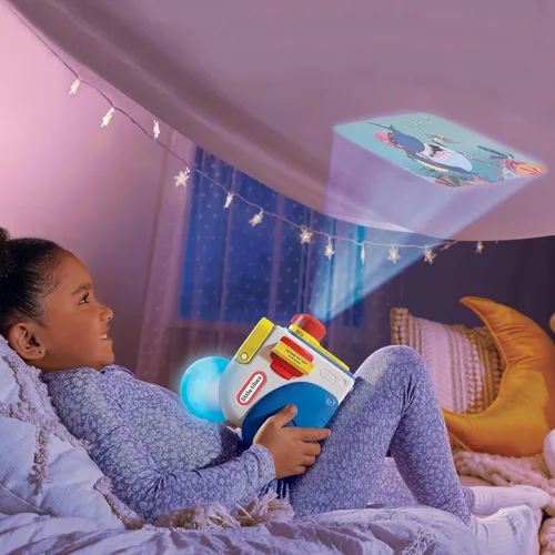 Vista 3 de Little Tikes Story Dream Machine Big Shark, colección Little Shark Storytime, libros, casa aleatoria, personaje de reproducción de audio, regalo