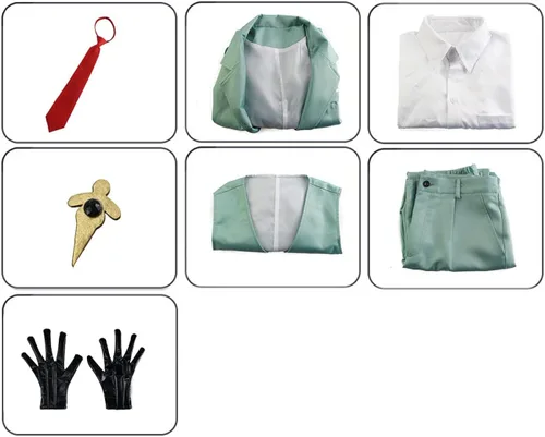 Vista 5 de Hxbutwdh Disfraz de anime Loid Forger para cosplay uniforme completo