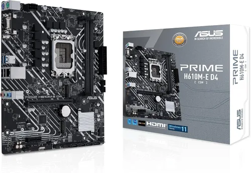 Vista 10 de ASUS Prime H610I-PLUS-CSM Placa base Intel H610 (LGA 1700) Mini-ITX con DDR5 5600, PCIe 4.0, ranura M.2, Intel 1 Gb Ethernet, DisplayPort, HDMI