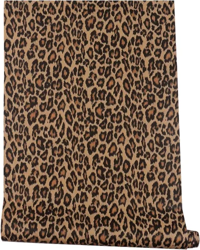 Vista 3 de Papel de contacto autoadhesivo de vinilo grueso decorativo con estampado de leopardo para revestimiento de estantes, armarios, cómodas, cajones