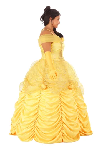 Vista 9 de Disfraz Premium de Belle de Disney para Mujer Talla Plus Multicolor