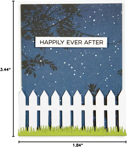 Vista 6 de Spellbinders S3-320 Die D-Lites Picket Fence Grabado/oblea fina