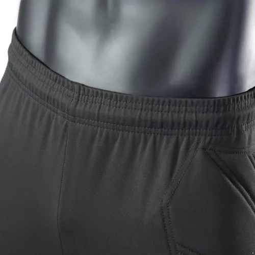 Vista 3 de Yeahdor Pantalones cortos de compresión acolchados para jóvenes, pantalones cortos de portero de fútbol, pantalones cortos de portero de fútbol
