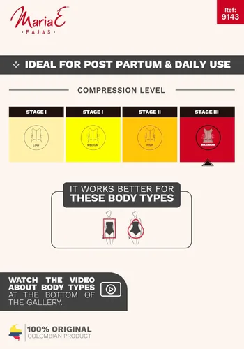 Vista 6 de MARIAE - Body sin tirantes para adelgazar Fajas Colombianas L
