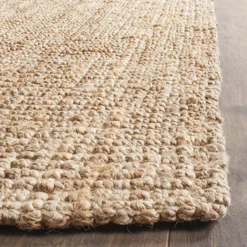 Vista 4 de SAFAVIEH Natural Fiber Collection - Alfombra de pasillo, 2 x 8 pies, marrón natural, yute hecho a mano, estilo granja, pelo grueso con textura