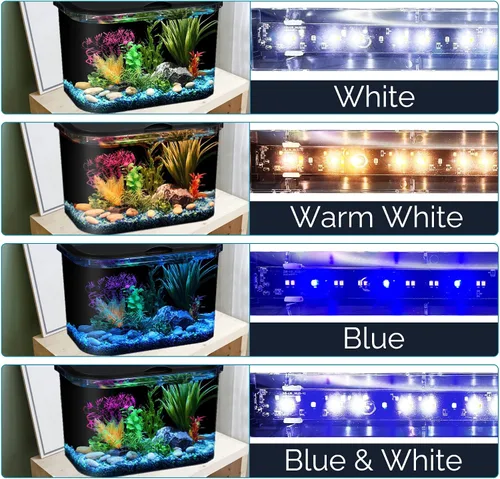 Vista 3 de Adaptador de corriente superior y luz de repuesto y 12V1A para tanque de peces Koller Products de 5 galones