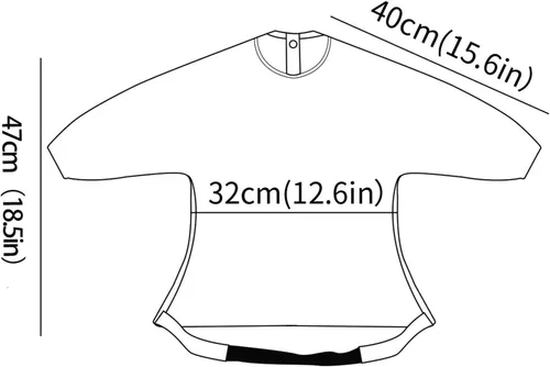 Vista 5 de Babero de Manga Larga para Bebé - Baberos a Prueba de Desastres para Bebés - Ajustable, Impermeable y con Accesorio para Silla/Mesa Alta