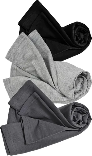 Vista 6 de Natural Uniforms Camiseta Under Scrub para mujer, cuello redondo, manga larga, paquete de 3, paquete múltiple de 3