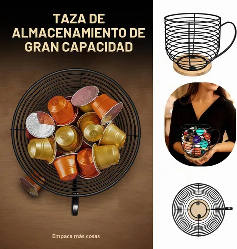 Vista 6 de BYTEAIDREX Soportes para cápsulas de café para mostrador - Soportes para cápsulas K para mostrador - Organizador de almacenamiento de cápsulas