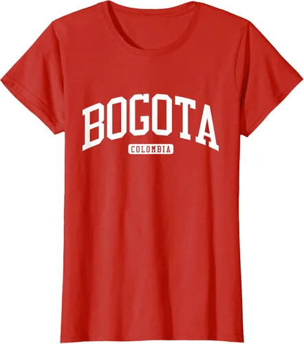 Vista 79 de Camiseta estilo universitario de Bogotá Colombia, Negro