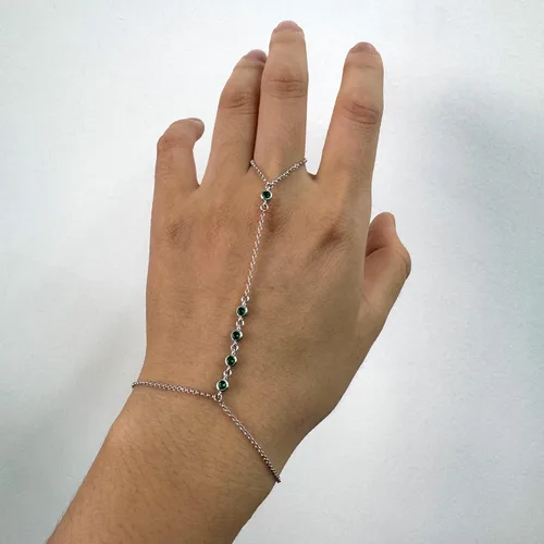 Vista 11 de Pulsera de plata de ley 925 para mujer, pulsera de mano para mujer, pulseras esclavas de 7 a 9 pulgadas ajustable