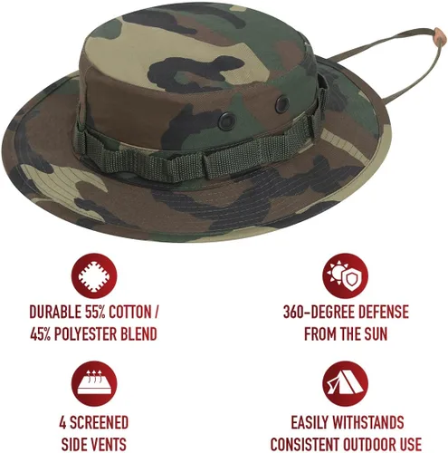 Vista 2 de Rothco Boonie Hat - La mejor defensa solar para aventuras al aire libre