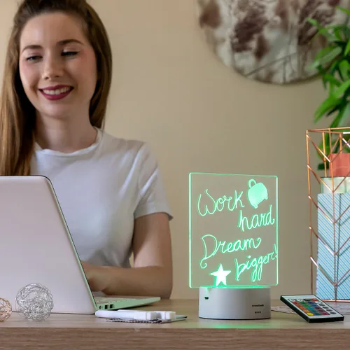 Vista 2 de Tablero de Notas y Mensajes LED Lemo InnovaGoods