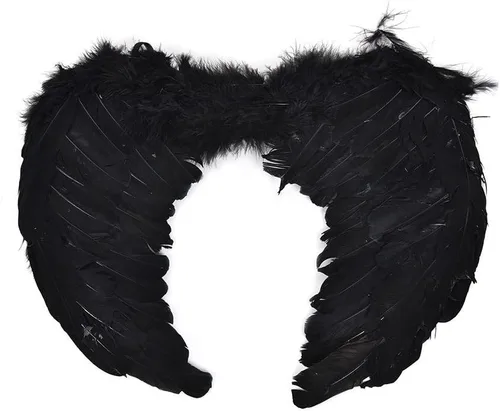Vista 2 de PGXT - Disfraces de fiesta de Halloween, alas de ángel, balck, 60*45CM