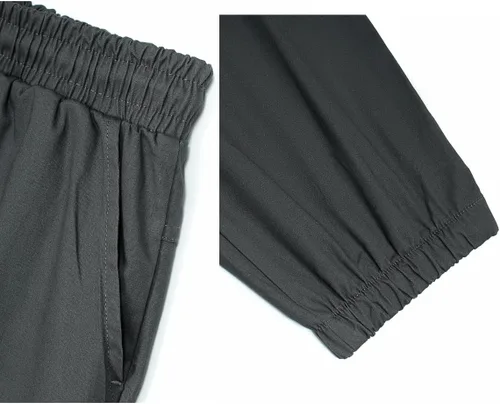 Vista 6 de LIUPMWE Pantalones deportivos casuales para hombre con bolsillos, pantalones de algodón para correr, pantalones de senderismo, pantalones cargo