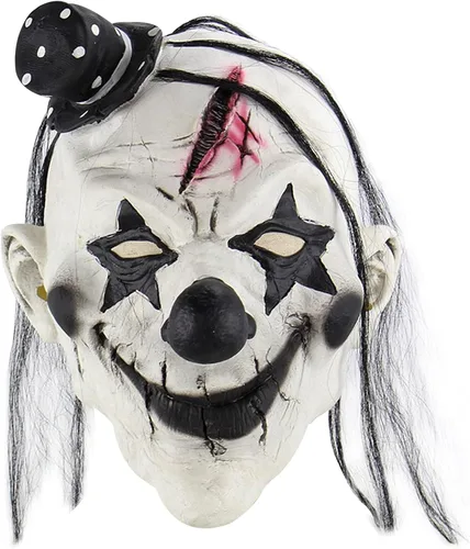 Vista 6 de nezababycos Disfraz de asesino payaso espeluznante de Halloween para disfraz de Joker sangrante trajes de cosplay para fiesta de adultos