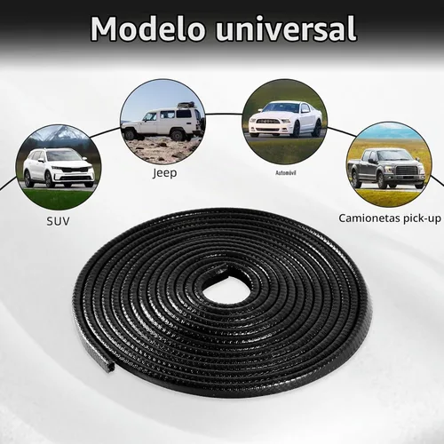 Vista 6 de SINGARO 16.4 pies (5M) Protector de borde de puerta de coche, tira protectora de entrada de puerta de coche sin pegamento, protector de borde