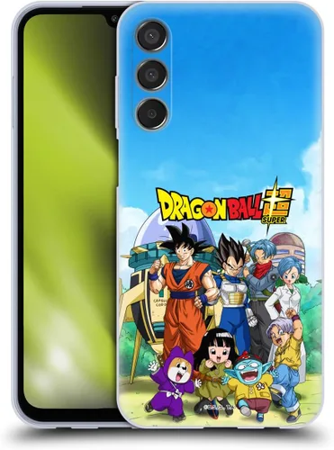 Vista 45 de Head Case Designs Funda de gel con licencia oficial de Dragon Ball Super Group Future Trunks Arc Characters [protección de grado militar] compatible