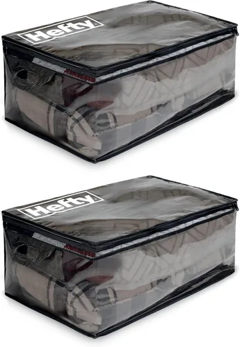 Vista 10 de Bolsa de mudanza Hefty – Mochila extragrande con doble cremallera – Resistente, resistente al agua, plegable, reutilizable para embalaje