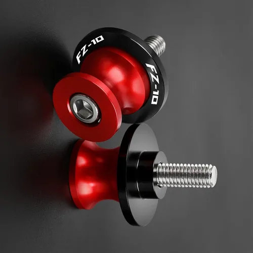 Vista 9 de TOKAC Tornillos de soporte Accesorios de motocicleta, carretes de basculante de aluminio CNC, tornillos deslizantes para Yamaha FZ10 FZ-10 FZ 10