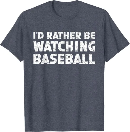 Vista 39 de Camiseta de béisbol I'd Rather Be Watching
