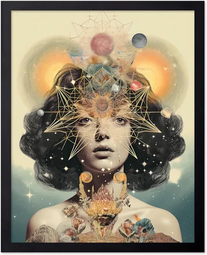 Vista 75 de Poster Master Póster OVNI – Impresión de mujer enmascarada – Arte extraterrestre – Arte surrealista – Arte de ciencia ficción – Regalo para hombres